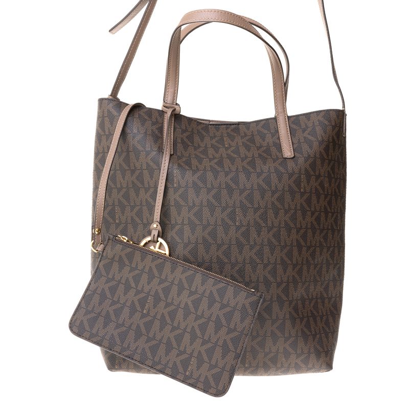 Bolsa-Michael-Kors-Tote-Jet-Set-Monogram-Marrom