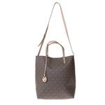 Bolsa-Michael-Kors-Tote-Jet-Set-Monogram-Marrom