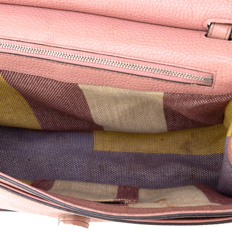 Bolsa-Gucci-Bamboo-Daily-Flap-Couro-Rosa