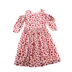 Vestido Mixed Infantil Rosa Estampa Corações