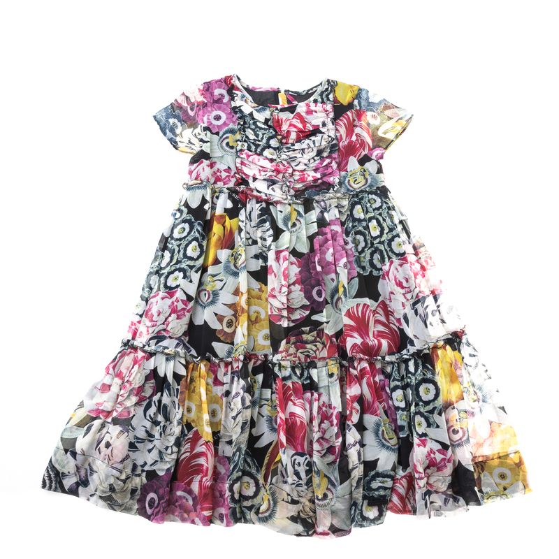 Vestido-Burberry-Infantil-Seda-Estampa-Floral
