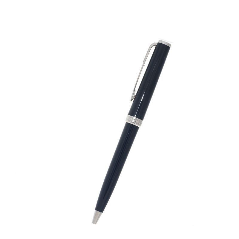 Caneta-Mont-Blanc-Esferografica-Azul-e-Prateado