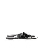 Sandalia-Rasteira-Chanel-Camelia-Preta