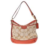 Bolsa-Coach-Monograma-e-Couro-Laranja
