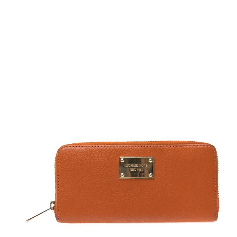 Carteira-Michael-Kors-Couro-Laranja