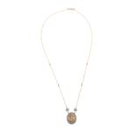 Colar-Nossa-Senhora-Ouro-Branco-Brilhantes-e-Safiras-Brancas