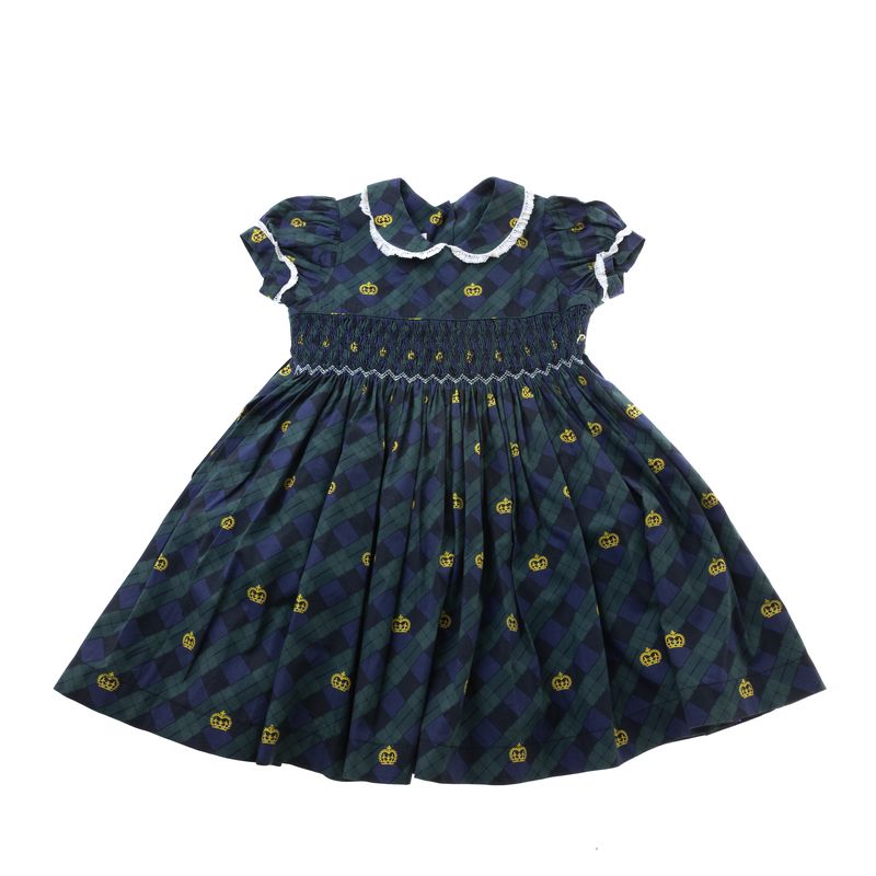 Vestido-Mixed-Infantil-Xadrez-Azul-e-Verde