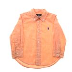 Camisa-Infantil-Ralph-Lauren-Xadrez-Laranja