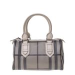 Bolsa-Burberry-Bowler-Xadrez-Cinza