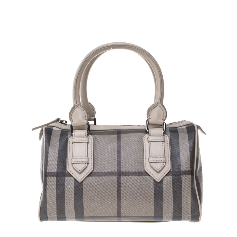 Bolsa-Burberry-Bowler-Xadrez-Cinza