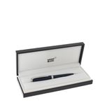 Caneta-Mont-Blanc-Esferografica-Azul-e-Prateado