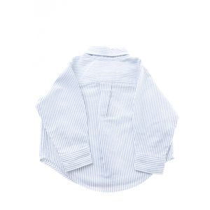 Camisa Infantil Ralph Lauren Listrada Azul e Branco