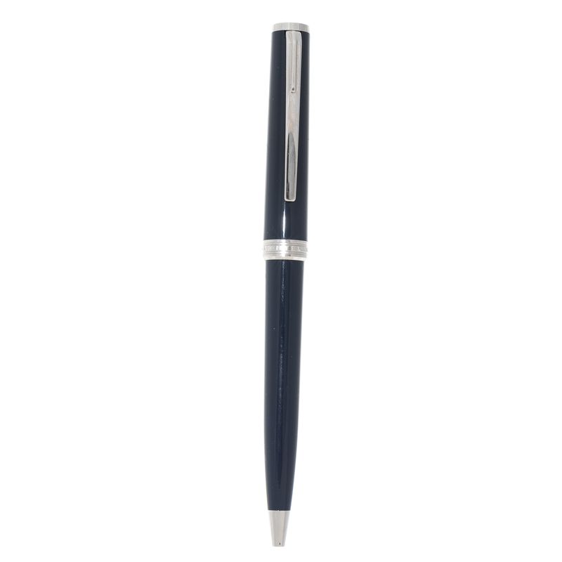 Caneta-Mont-Blanc-Esferografica-Azul-e-Prateado
