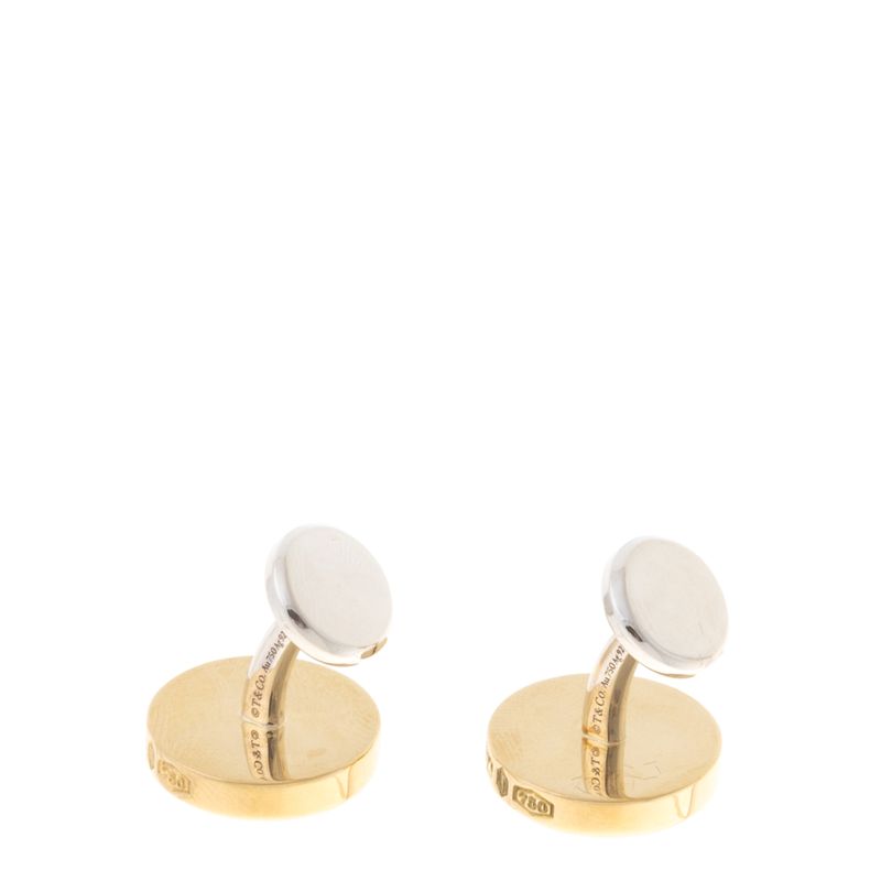 Abotoadura-Tiffany---Co-Ouro-Amarelo-e-Branco