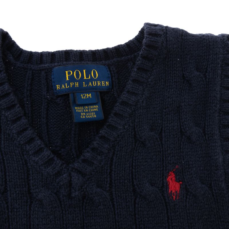 Colete-Infantil-Polo-Ralph-Lauren-Tricot-Azul-Marinho