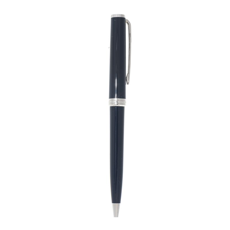 Caneta-Mont-Blanc-Esferografica-Azul-e-Prateado