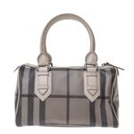 Bolsa-Burberry-Bowler-Xadrez-Cinza