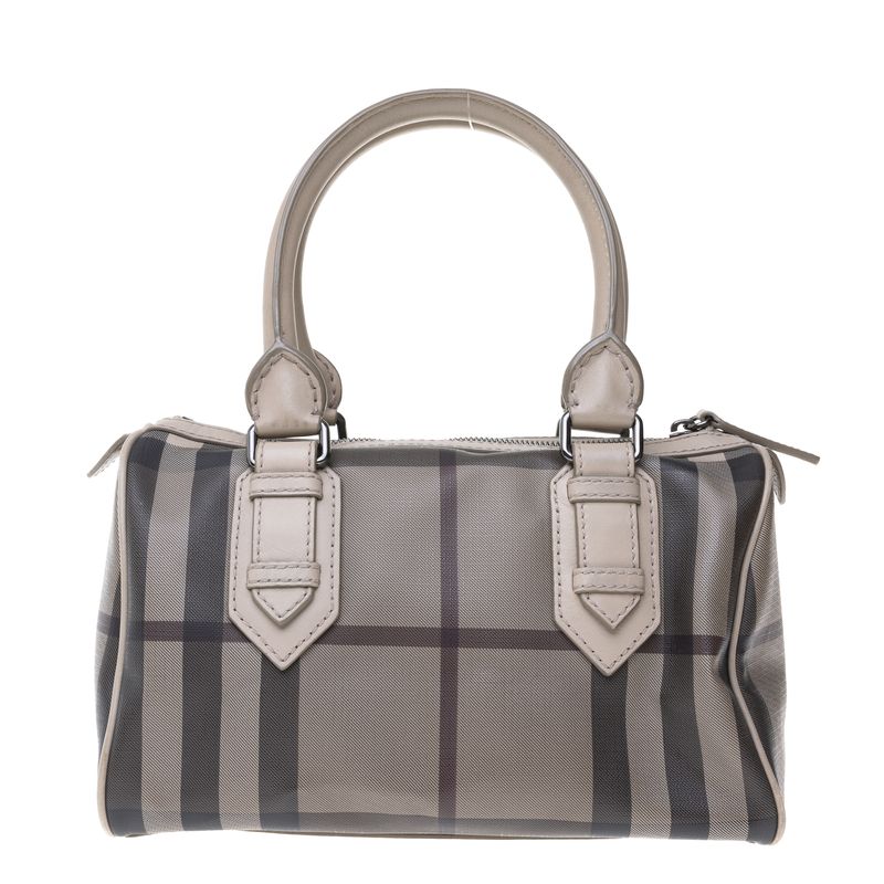 Bolsa-Burberry-Bowler-Xadrez-Cinza