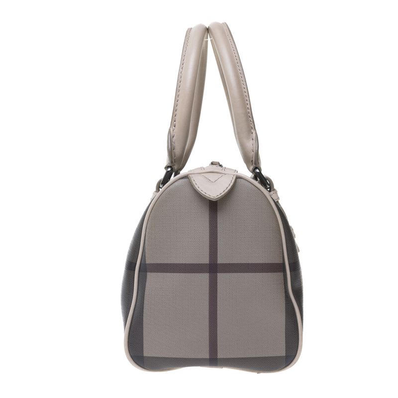 Bolsa-Burberry-Bowler-Xadrez-Cinza
