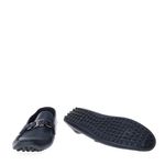 Mocassim-Louis-Vuitton-Couro-Azul-Marinho-Fivela-Prateada