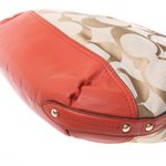 Bolsa-Coach-Monograma-e-Couro-Laranja