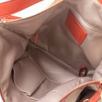 Bolsa-Coach-Monograma-e-Couro-Laranja