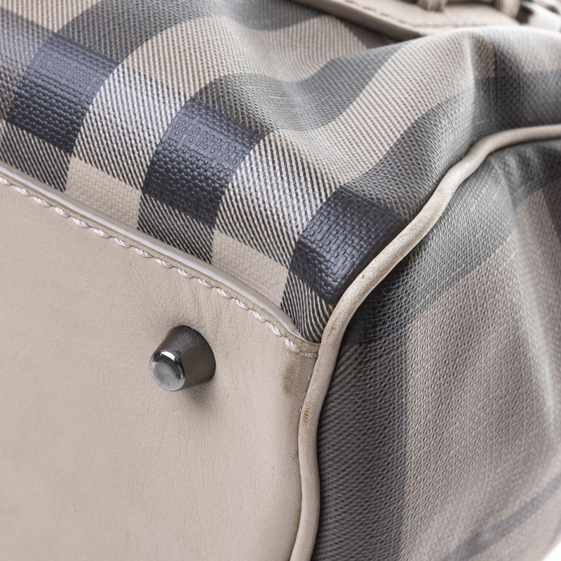 Bolsa-Burberry-Bowler-Xadrez-Cinza