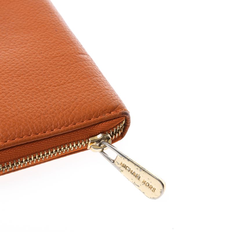 Carteira-Michael-Kors-Couro-Laranja