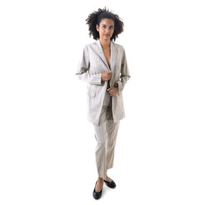 Conjunto Massimo Dutti Bege com Risca