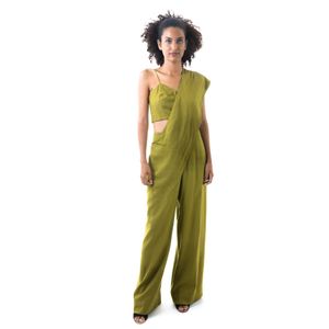Conjunto Hana Khalil Linho Verde Oliva