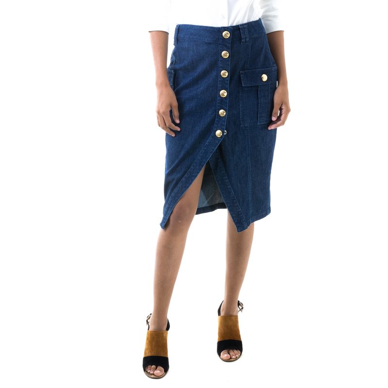 Saia-Mixed-Jeans-Botoes-Dourados