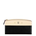 Carteira-Louis-Vuitton-Couro-Preto-e-Bege
