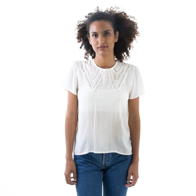 Blusa-Sandro-Manga-Curta-e-Rendas-Branca