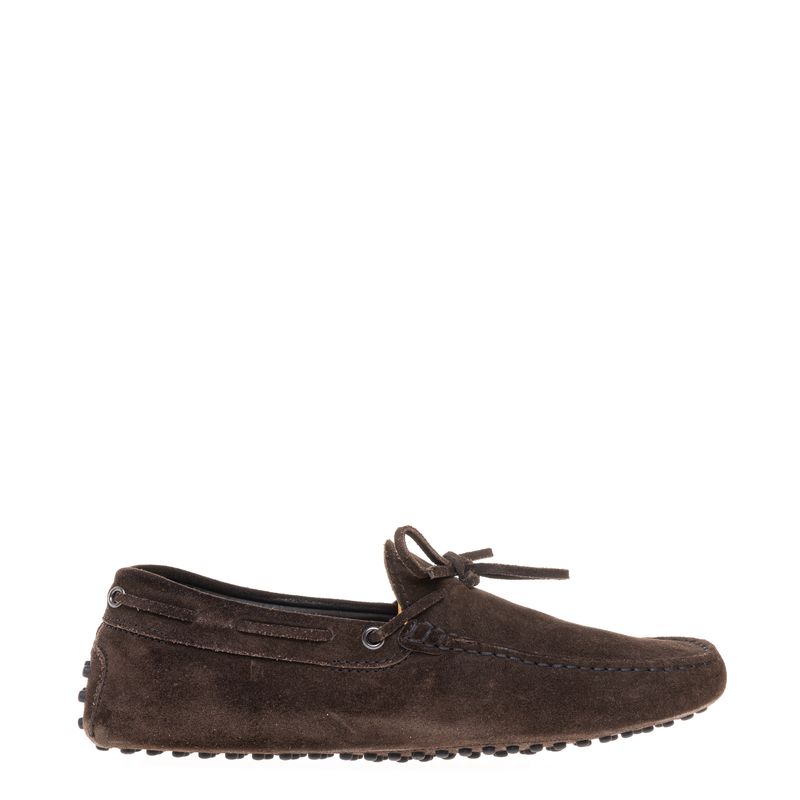 Mocassim-Tod-s-Camurca-Marrom