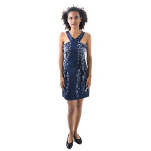 Vestido Matthew Williamson Azul Marinho Floral