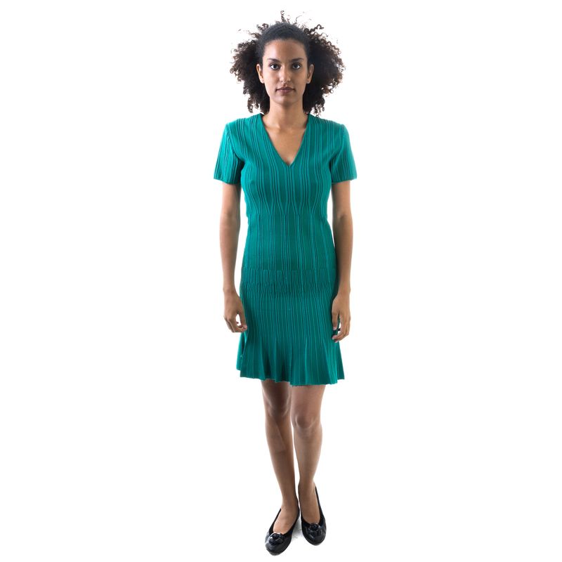 Vestido-Roberto-Cavalli-Tricot-Verde