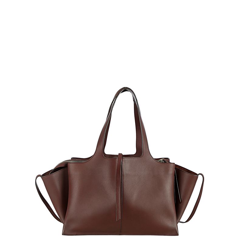 Bolsa-Celine-Tote-Couro-Vinho