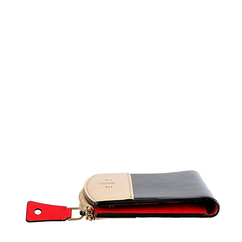 Carteira-Louis-Vuitton-Couro-Preto-e-Bege
