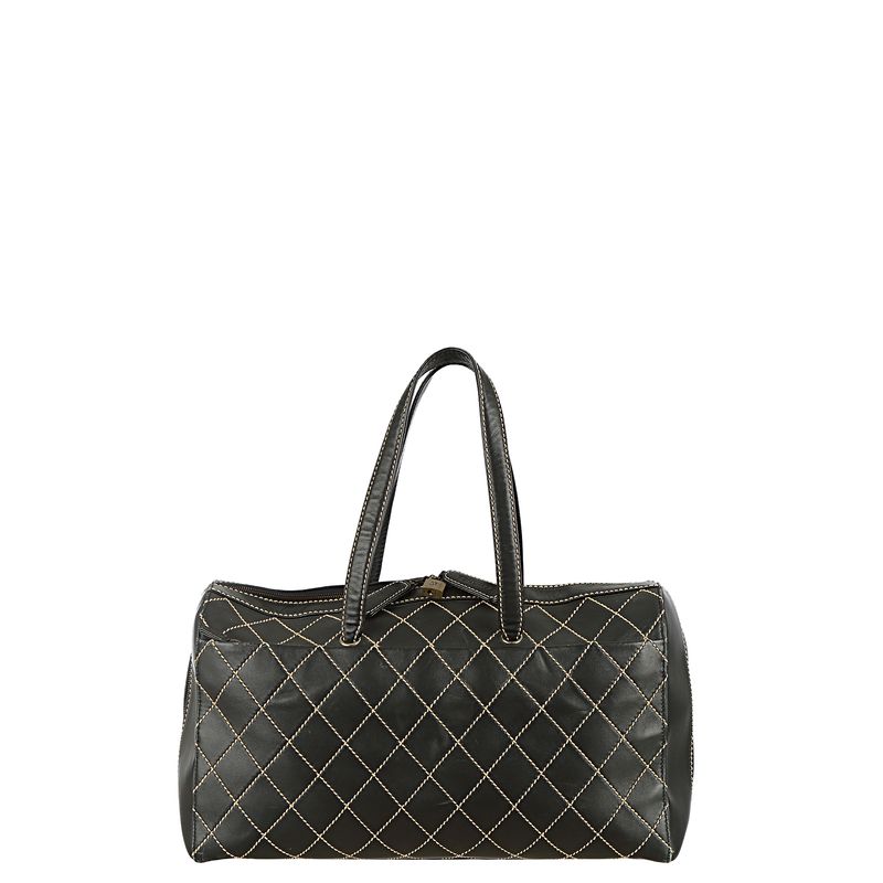 Mala-Chanel-Surpique-Duffle-XL-Couro-Preto