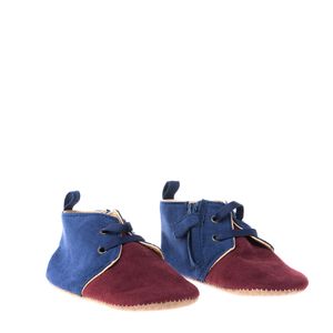 Sapato Infantil Tommy Hilfiger Camurça Azul e Vinho