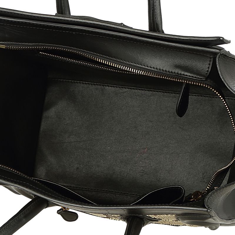 Bolsa-Celine-Luggage-Couro-Preto-e-Python