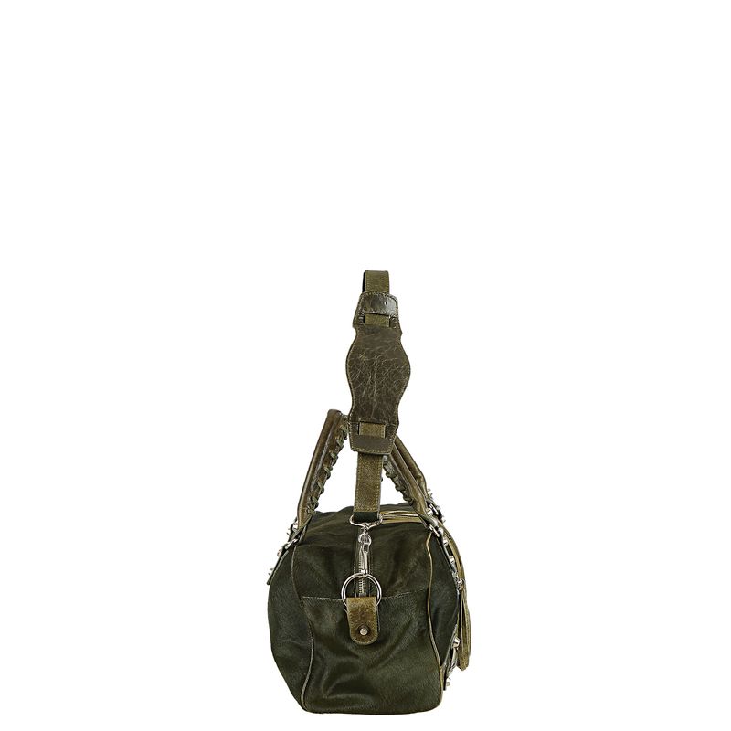 Bolsa-Balenciaga-Twiggy-Pelo-e-Couro-Verde