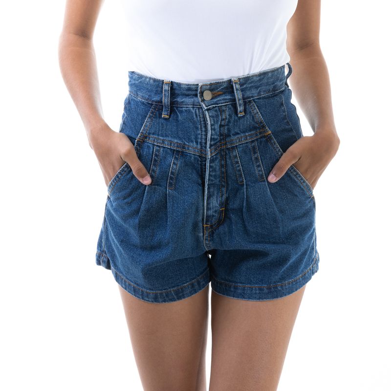 Short-Jeans-Cintura-Alta-Framed