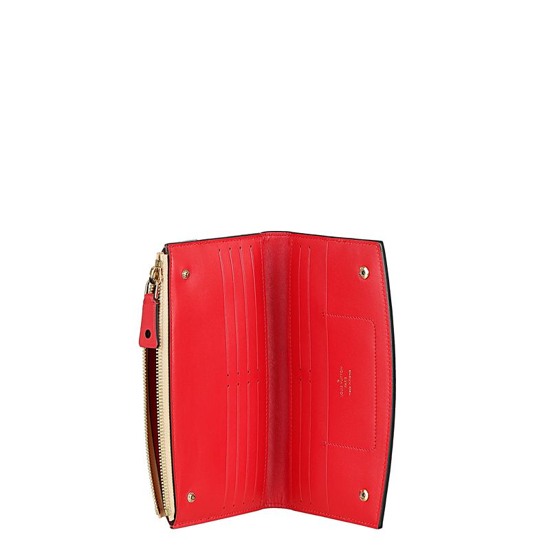 Carteira-Louis-Vuitton-Couro-Preto-e-Bege