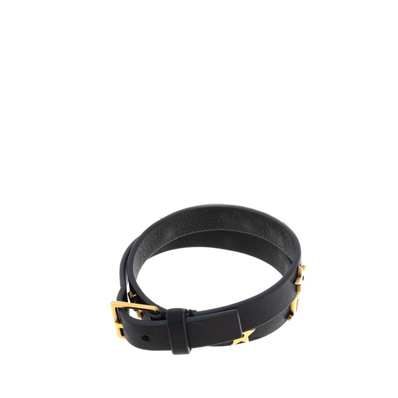 Pulseira-Christian-Dior-J-Adior-Couro-Preto