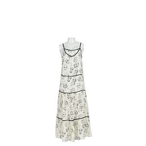 Vestido Mixed Seda Rostos