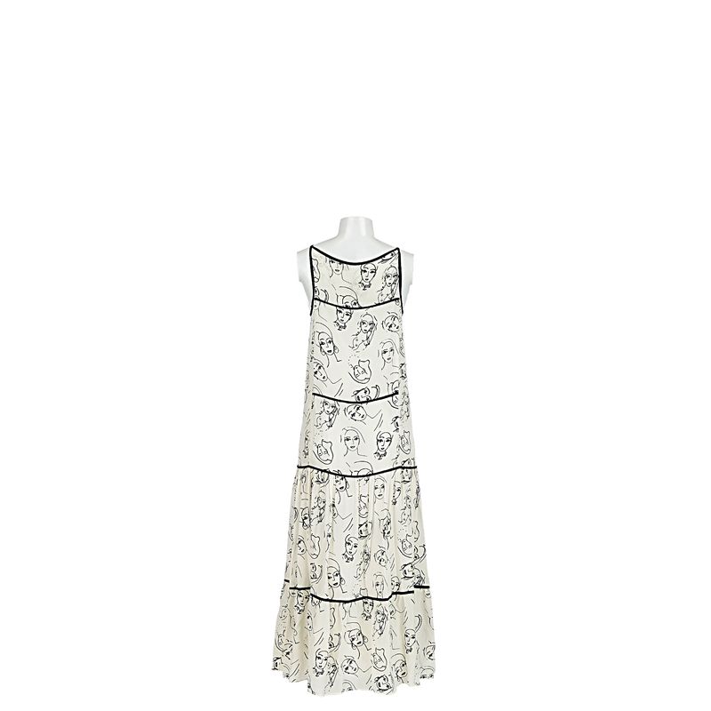 Vestido-Mixed-Seda-Rostos-