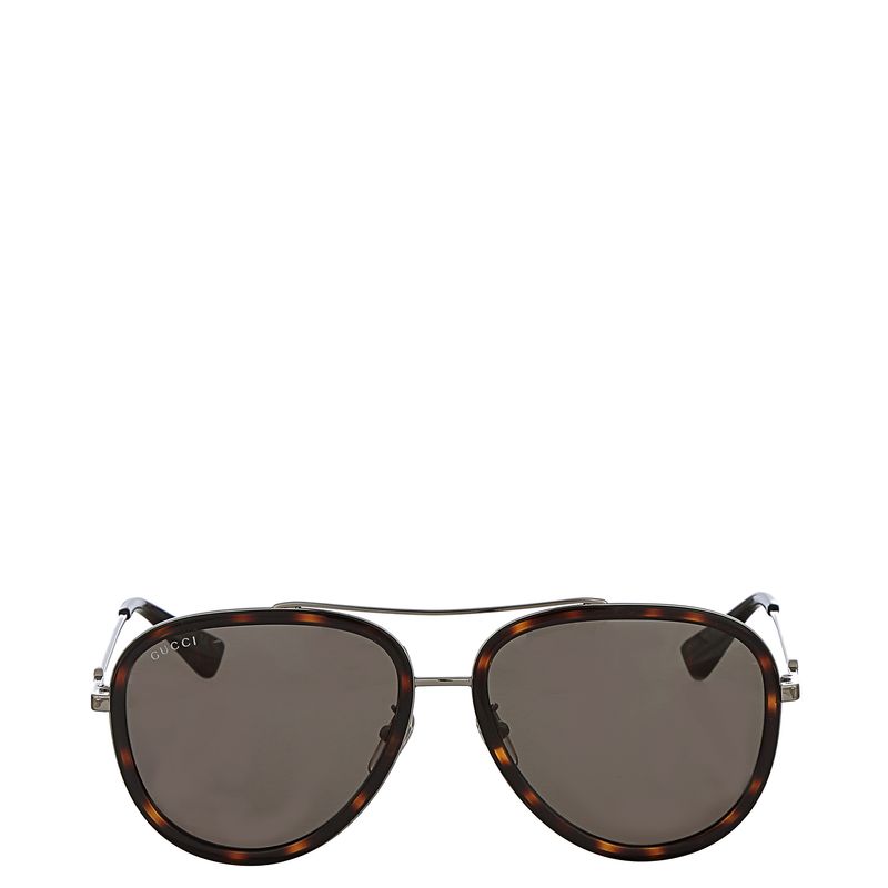 Oculos-Gucci-Acetato-Marrom-Metal-Prateado