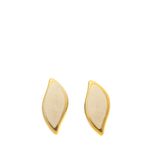 Brinco-de-Pressao-Vintage-Folha-Dourada-e-Esmalte-Branco