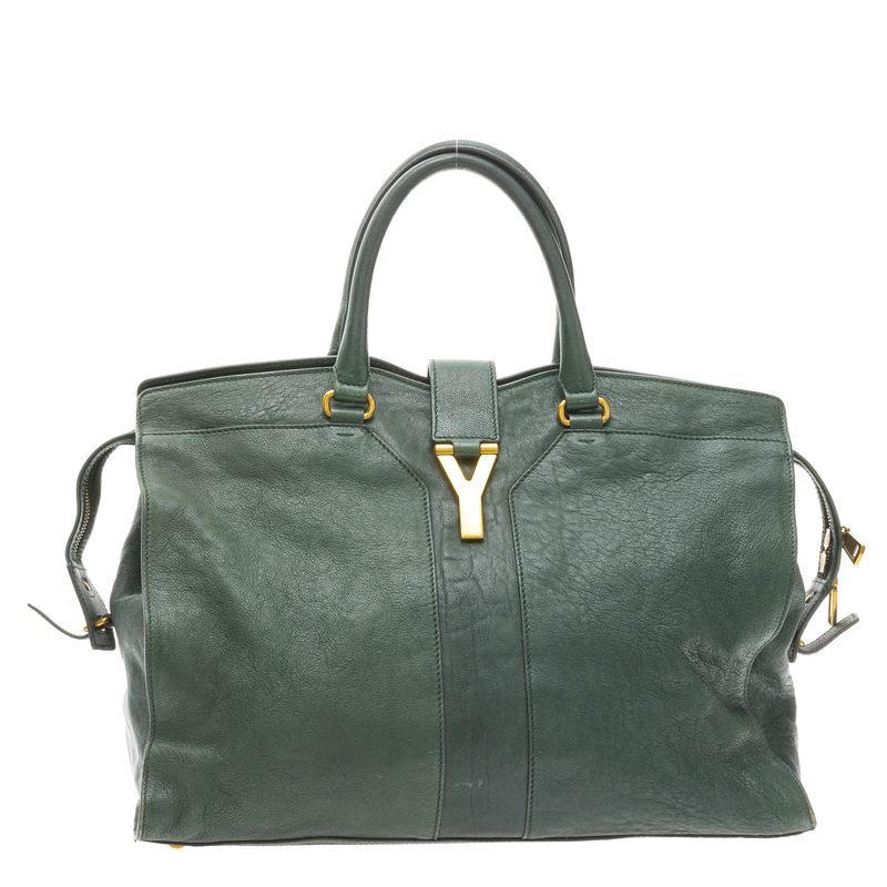 Bolsa-Saint-Laurent-Classic-Y-Chyc-Tote-Verde